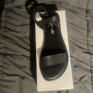 Black Strap Sandals